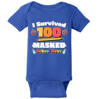 I Survived 100 Masked School Days Pandemic Learning Baby Bodysuit
