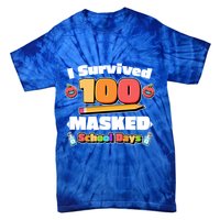 I Survived 100 Masked School Days Pandemic Learning Tie-Dye T-Shirt