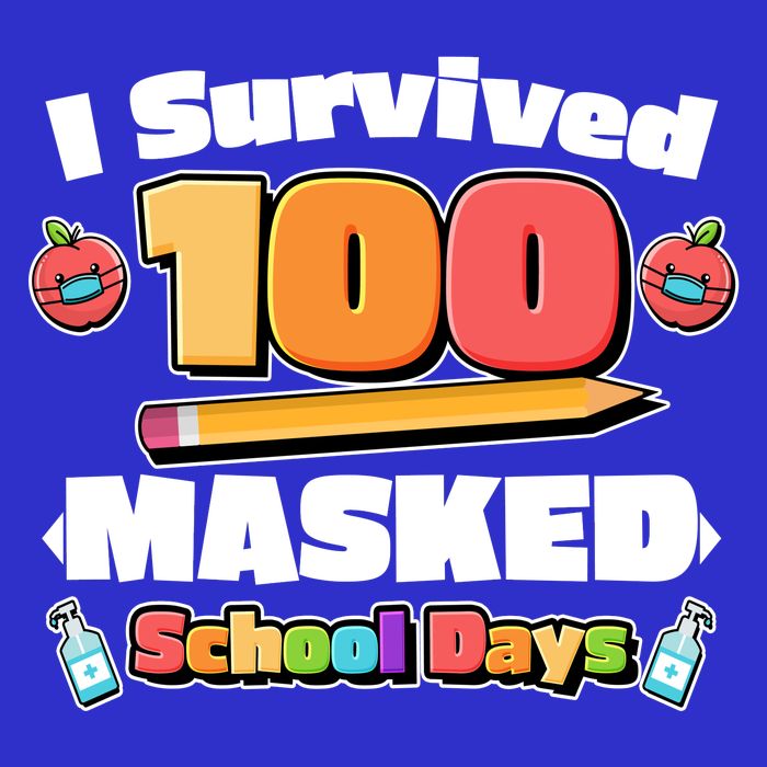 I Survived 100 Masked School Days Pandemic Learning Full Zip Hoodie