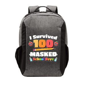 I Survived 100 Masked School Days Pandemic Learning Vector Backpack