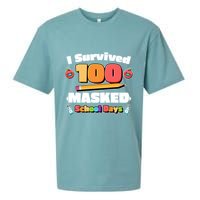 I Survived 100 Masked School Days Pandemic Learning Sueded Cloud Jersey T-Shirt