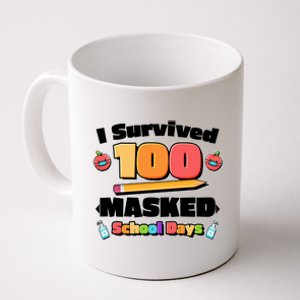 I Survived 100 Masked School Days Pandemic Learning Coffee Mug