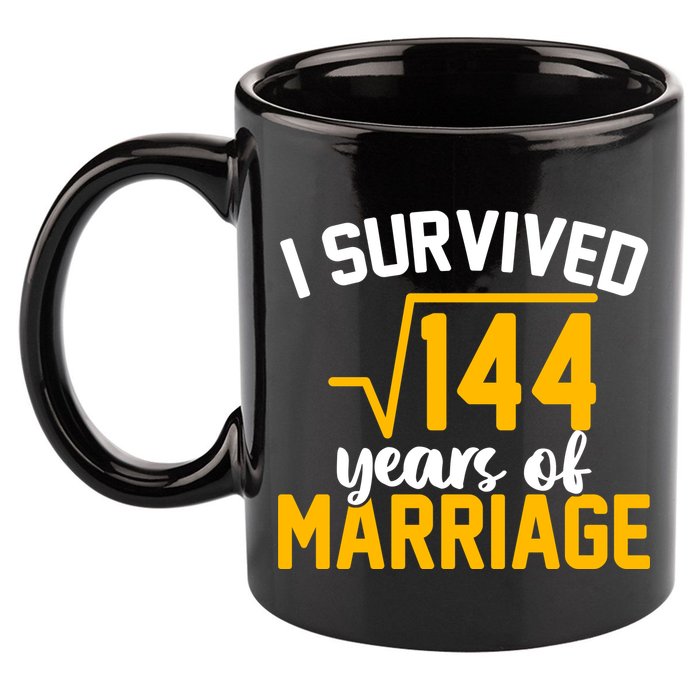 I Survived 144 Years Of Marriage 11oz C Handle Ceramic Mug