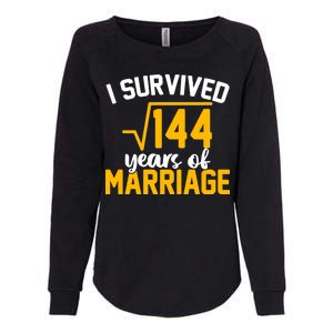 I Survived 144 Years Of Marriage Womens California Wash Sweatshirt