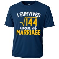 I Survived 144 Years Of Marriage Cooling Performance Crew T-Shirt