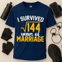 I Survived 144 Years Of Marriage Cooling Performance Crew T-Shirt