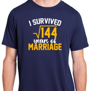 I Survived 144 Years Of Marriage Adult ChromaSoft Performance T-Shirt