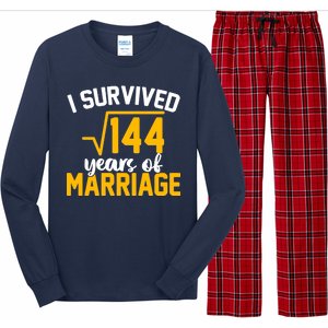 I Survived 144 Years Of Marriage Long Sleeve Pajama Set