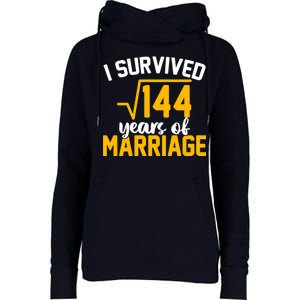 I Survived 144 Years Of Marriage Womens Funnel Neck Pullover Hood