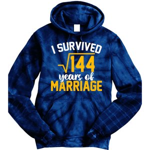 I Survived 144 Years Of Marriage Tie Dye Hoodie