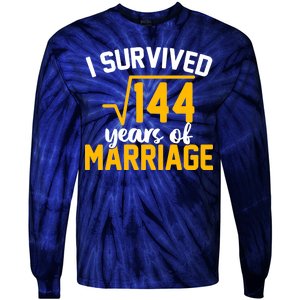 I Survived 144 Years Of Marriage Tie-Dye Long Sleeve Shirt