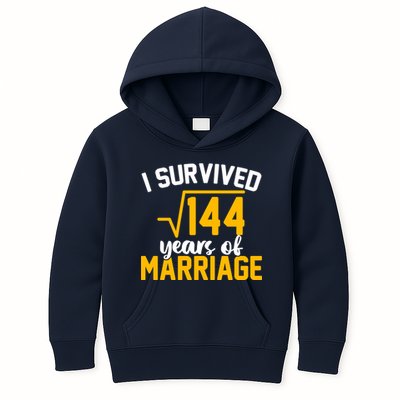 I Survived 144 Years Of Marriage Kids Hoodie