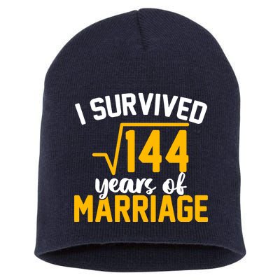 I Survived 144 Years Of Marriage Short Acrylic Beanie