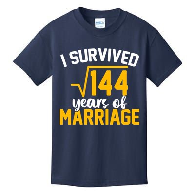 I Survived 144 Years Of Marriage Kids T-Shirt