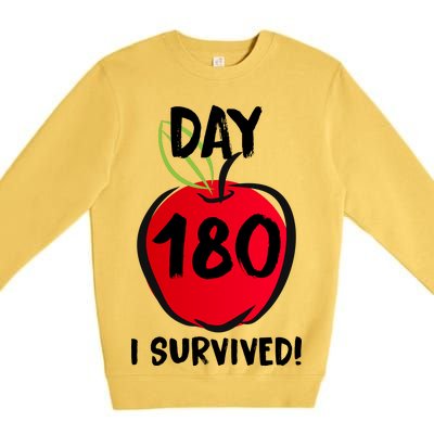 I Survived 180 Days Last Day Of School Premium Crewneck Sweatshirt