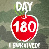 I Survived 180 Days Last Day Of School Legacy Tie Dye Trucker Hat