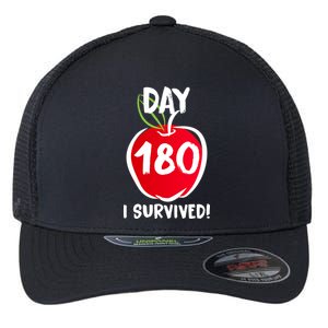 I Survived 180 Days Last Day Of School Flexfit Unipanel Trucker Cap