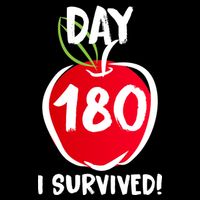 I Survived 180 Days Last Day Of School 7-Panel Snapback Hat