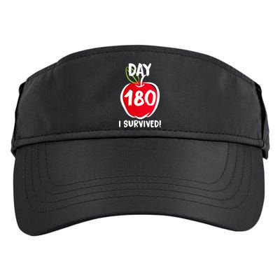I Survived 180 Days Last Day Of School Adult Drive Performance Visor