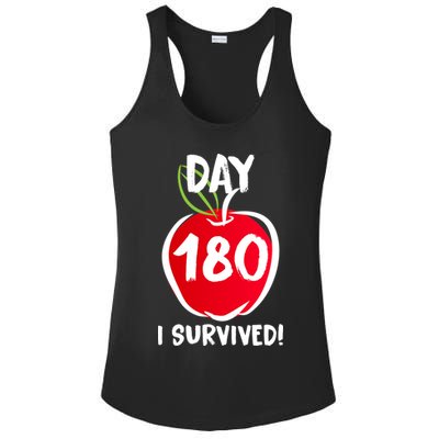 I Survived 180 Days Last Day Of School Ladies PosiCharge Competitor Racerback Tank