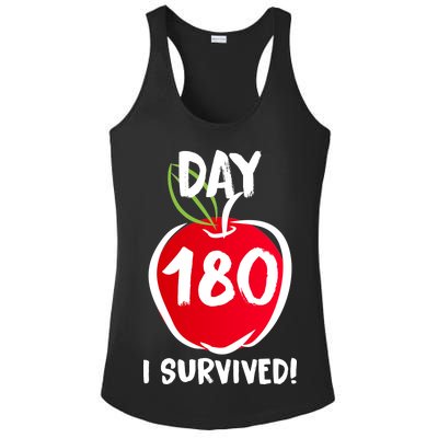 I Survived 180 Days Last Day Of School Ladies PosiCharge Competitor Racerback Tank