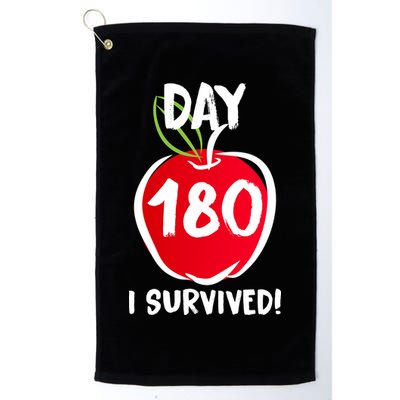 I Survived 180 Days Last Day Of School Golf Towel
