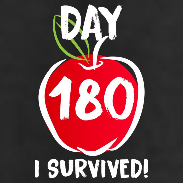 I Survived 180 Days Last Day Of School Golf Towel