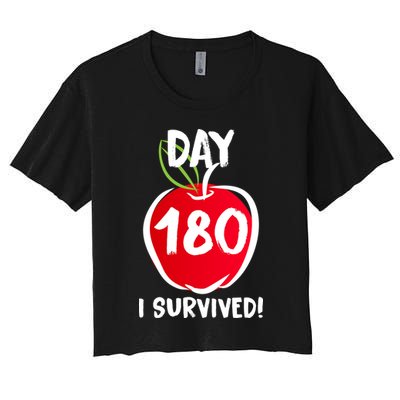 I Survived 180 Days Last Day Of School Crop Top