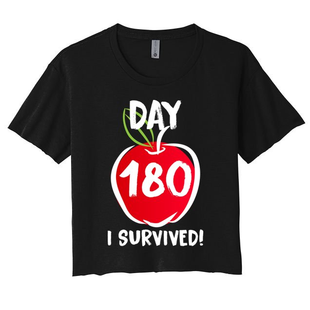 I Survived 180 Days Last Day Of School Crop Top