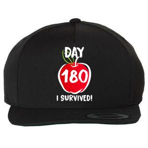 I Survived 180 Days Last Day Of School Wool Snapback Cap