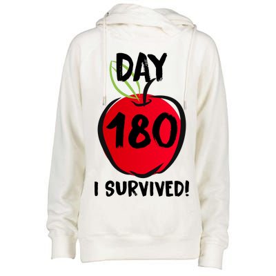 I Survived 180 Days Last Day Of School Womens Funnel Neck Pullover Hood