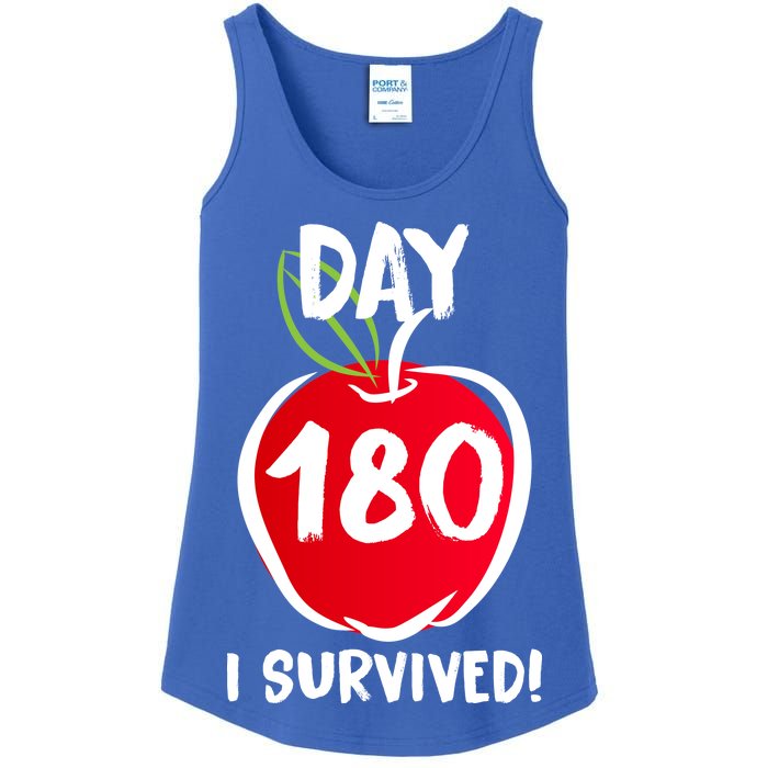 I Survived 180 Days Last Day Of School Ladies Essential Tank