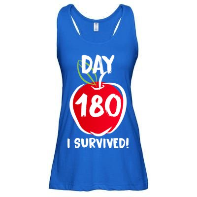 I Survived 180 Days Last Day Of School Ladies Essential Flowy Tank