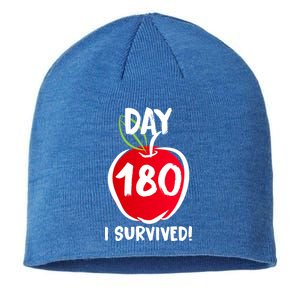 I Survived 180 Days Last Day Of School Sustainable Beanie