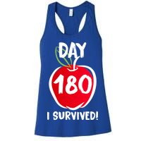 I Survived 180 Days Last Day Of School Women's Racerback Tank