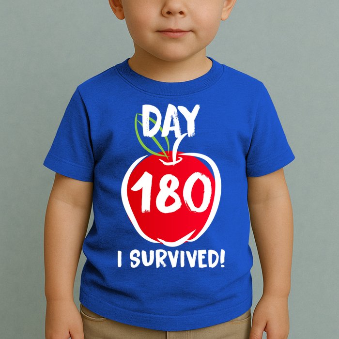 I Survived 180 Days Last Day Of School Toddler T-Shirt