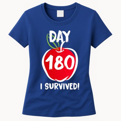 I Survived 180 Days Last Day Of School Womens T-Shirt