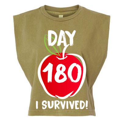 I Survived 180 Days Last Day Of School Garment-Dyed Women's Muscle Tee