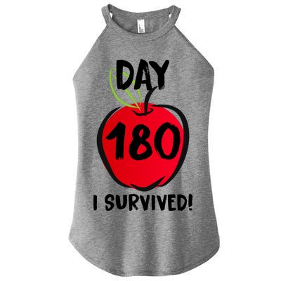 I Survived 180 Days Last Day Of School Women's Perfect Tri Rocker Tank