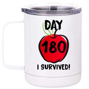 I Survived 180 Days Last Day Of School 12 oz Stainless Steel Tumbler Cup