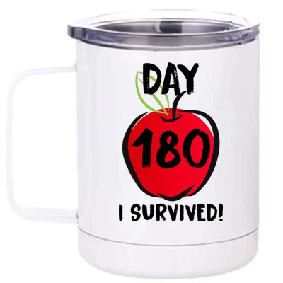 I Survived 180 Days Last Day Of School 12 oz Stainless Steel Tumbler Cup