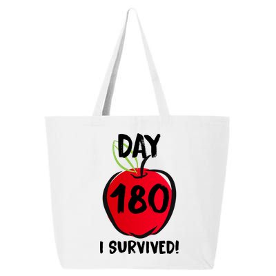 I Survived 180 Days Last Day Of School 25L Jumbo Tote