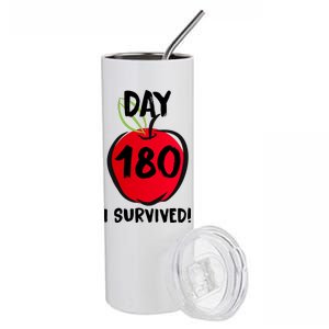 I Survived 180 Days Last Day Of School Stainless Steel Tumbler