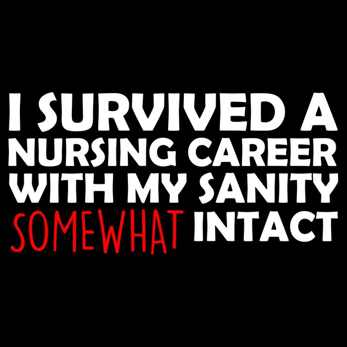 I Survived A Nursing Career With My Sanity Somewhat Intact 7-Panel Snapback Hat