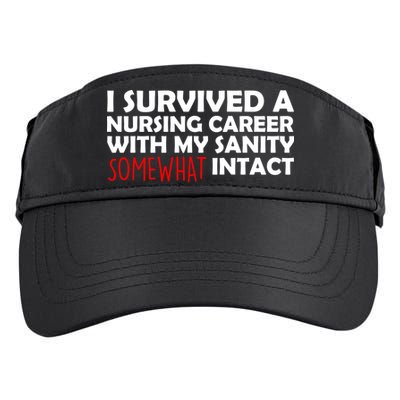 I Survived A Nursing Career With My Sanity Somewhat Intact Adult Drive Performance Visor