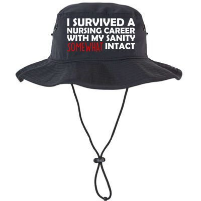 I Survived A Nursing Career With My Sanity Somewhat Intact Bucket Hat