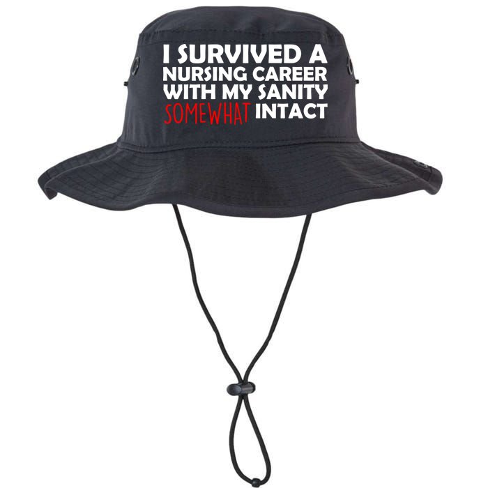 I Survived A Nursing Career With My Sanity Somewhat Intact Bucket Hat