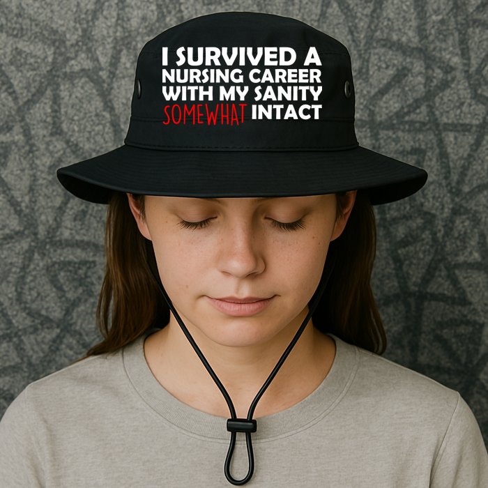 I Survived A Nursing Career With My Sanity Somewhat Intact Bucket Hat