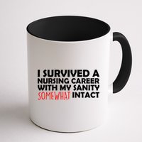 I Survived A Nursing Career With My Sanity Somewhat Intact Mug