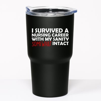 I Survived A Nursing Career With My Sanity Somewhat Intact Tumbler
